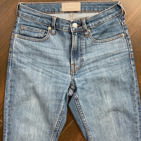 Everlane mid rise skinny jeans raw hem - Picture 5 of 5